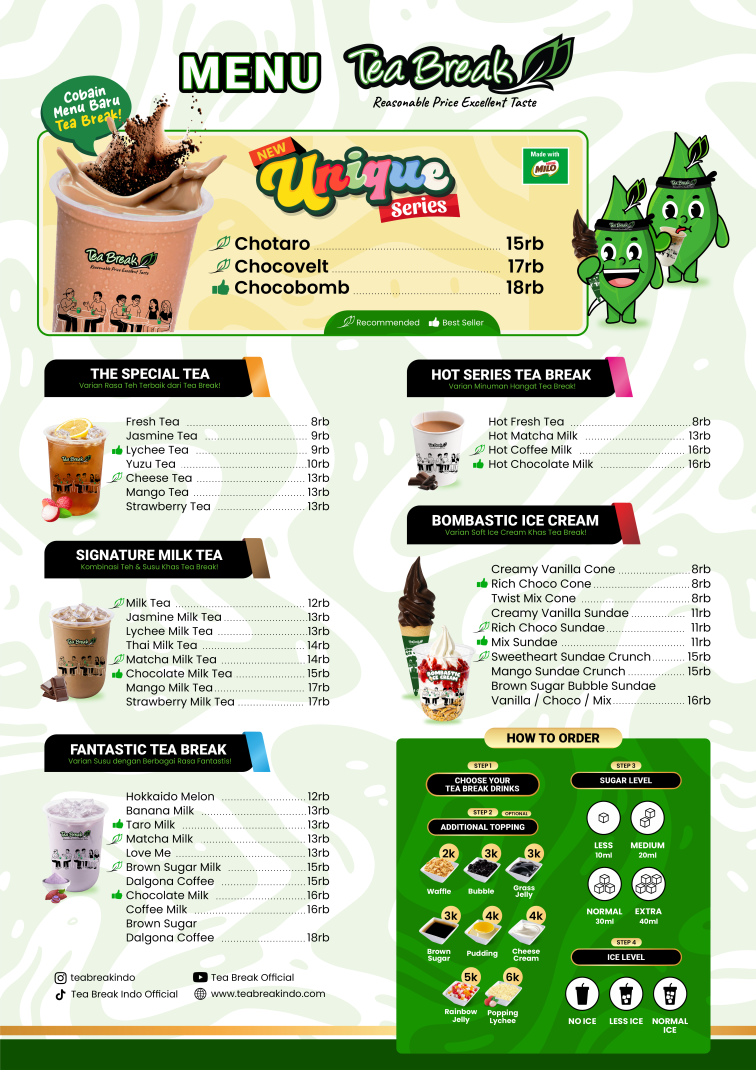 Potrait (Zona 2 per Mei 2026) Menu Tea Break Indonesia 2026